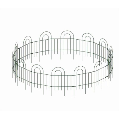 Dolonm 14-Panel Metal Garden Fence 24"H x 20.4"L - Rustproof, Moveable Pet Barrier for Yard, No Tools Needed