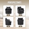 CAVINAS Modern Swivel Barrel Accent Chair with Lumbar Pillow,Comfy Armchair for Living Room,Club&Nursery,Chic PU Leather Lounge Chair - 2 of 4