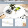 Resenkos Coffee Table, Center Table, Bistro Table,Round Bistro Table 40 Inch Bar Height Tall Coffee Cocktail Table-Set of 1 White - 4 of 4