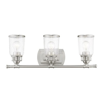 Livex Lighting Lawrenceville 3 - Light Vanity in  Brushed Nickel