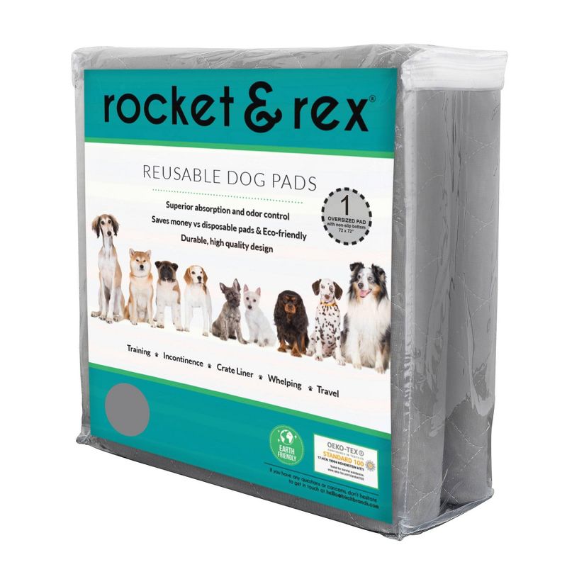 rocket & rex No Slip, Washable Reusable Whelping and Playpen Pads for Dogs, 3 of 14