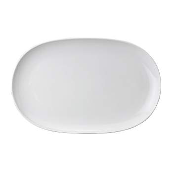 Harold Import Co. White Porcelain 14.25 x 9.25 Inch Oval Platter