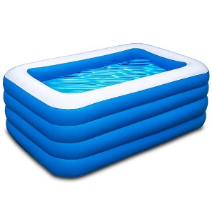 Probe Hues Inflatable Family Swimming Pool Outdoor Backyard Garden Toddler Water Fun - 1 of 3