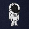 Dalix Astronaut Embroidery Relaxed Hoodie Soft Fleece Sweatshirt Drawcord Fit Lounge Mens - 2 of 4