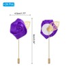 Unique Bargains Pocket Handmade Flower Lapel Pin Boutonnieres for Wedding party 24 Pcs - 2 of 4