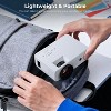 CLOKOWE Mini Projector, 1080P Supported 4500L Portable Outdoor Movie, Phone Projector Compatible with HDMI, USB, TV, Laptop, iOS and Android,Blue - 3 of 4