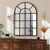 BEAUTYPEAK Arched Windowpane Mirror Bathroom Mirror Wall Mirror Mordern Mirror for Bedroom,Living room - 2 of 4