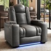 Home Theater Seating, Movie Loveseat Recliner Chair with USB Wireless Charging - 2 of 4