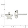 Black Bow Jewelry 10mm Polished 3D Star Post Earrings in Sterling Silver - 4 of 4