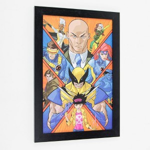 19" x 13" Licensed Marvel Comics X-Men Framed Wall Art - American Art Decor: Mixed Media, Textured Print, MDF Frame - 1 of 4