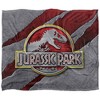 Jurassic Park Slash Logo Silky 50X60 Blanket, 1 Sided - 2 of 4