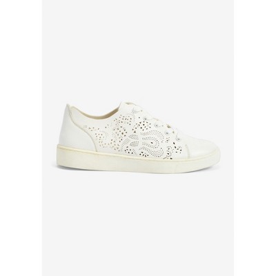 Женские кроссовки Comfortview The Leanna Sneaker - 8 W, White (Wide Widths Available) — фото 5