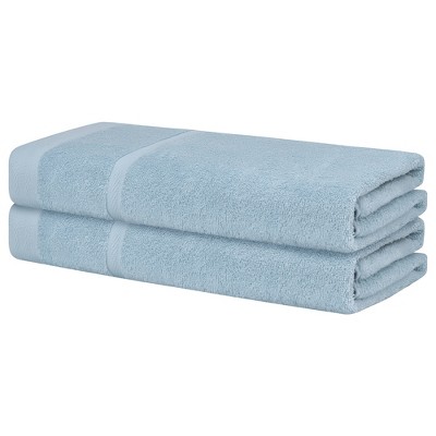 Unique Bargains Cotton Highly Absorbent Quick Dry & Lightweight Bath Towels 2 Packs
