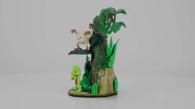 Pok&#233;mon Select Jungle Environment Display with Mankey and Treecko Mini Figures, 2 of 10, play video