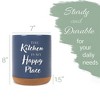 Elanze Designs Happy Place Navy Blue X-Large Cork Bottom Kitchen Utensil Holder - 2 of 4