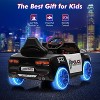 12V Police Car Ride on Car for Kids, Ride on Toys for Big Kids Cop Cars with Remote Control, Battery Powered Alert Tones - 4 of 4