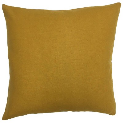 18"x18" Moutard Square Throw Pillow Yellow - The Pillow Collection