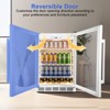 Tylza Beverage Refrigerator 24 Inch, Under Counter/Freestanding Drink Fridge, 190 Cans Beverage Cooler, Reversible Door, ETC, White - 2 of 4