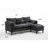 SKRAN 3-Seater Modern L-Shaped Sectional Sofa with Movable Ottoman＆Storage,, Sleeper Deep Seat Cloud Couch for Living Room, Apartment, Office - 3 of 4