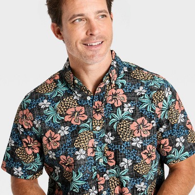Мужские рубашки Goodfellow & Co x Reyn Spooner Men's Short Sleeve Pineapple Button-Down Shirt - Goodfellow & Co™ x Reyn Spooner Navy XXL — фото 3