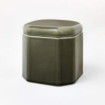 Ceramic Reactive Glaze Box Green - Threshold™ designed with Studio McGee
