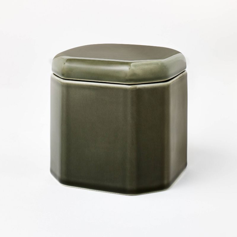 Ceramic Reactive Glaze Box Green - Threshold&#8482; designed with Studio McGee, 1 of 6