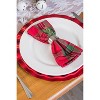 Design Imports Holiday Plaid Napkin Set/6 - 4 of 4
