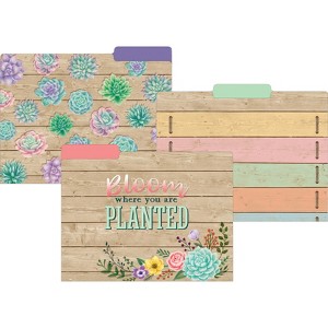 Teacher Created Resources Rustic Bloom File Folders, Pack of 12 - 1 of 1