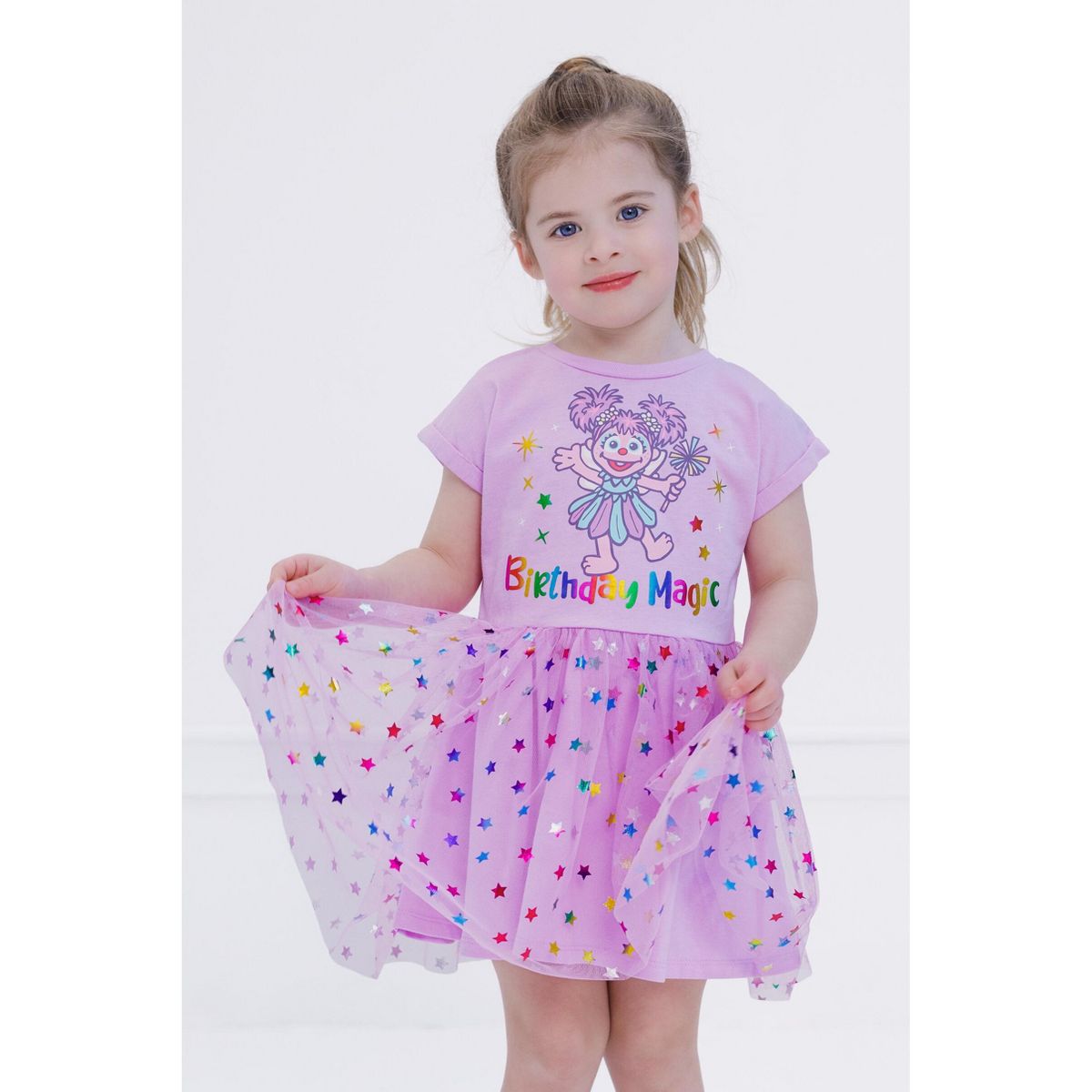 Sesame Street Toddler Girls' Short Sleeve Tulle Tutu Dress - thumbnail 2