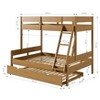 Donco Kids Low Board Twin Over Full Urban Oak Panel Bunkbed with Twin Trundle - 2 of 4