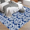 Geometric Area Rugs,Modern Washable Rugs for Living Room,Ultra-Thin Low Pile Large Carpet for Bedroom,Stain Resistant Non Slip - 3 of 4