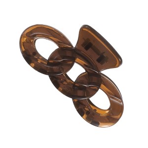 Unique Bargains Women's Classic Transparent Plastic Hairpin 3.54"x1.89"x1.61" 1 Pc - 1 of 3