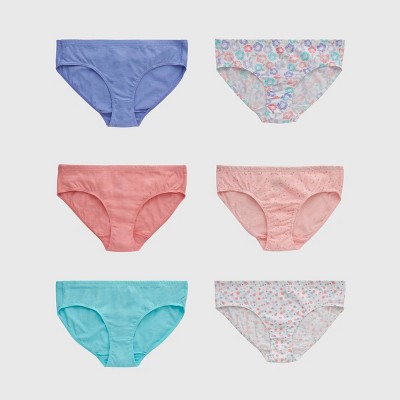 Hanes Originals Girls' SuperSoft Hipster Underwear, 5-Pack