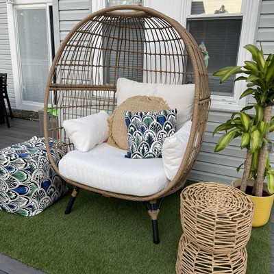 Southport Patio Egg Chair Outdoor Furniture Linen Threshold