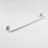 Stylish Brushed Nickel 4-Piece Bathroom Hardware Set with Towel Bar, Robe Hook, and Toilet Paper Holder - 2 of 4