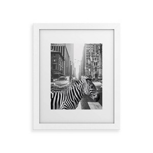 Deny Designs Dagmar Pels Zebra in New York City Art Print - 1 of 4