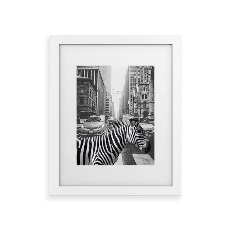 Deny Designs Dagmar Pels Zebra in New York City Art Print, 1 of 3