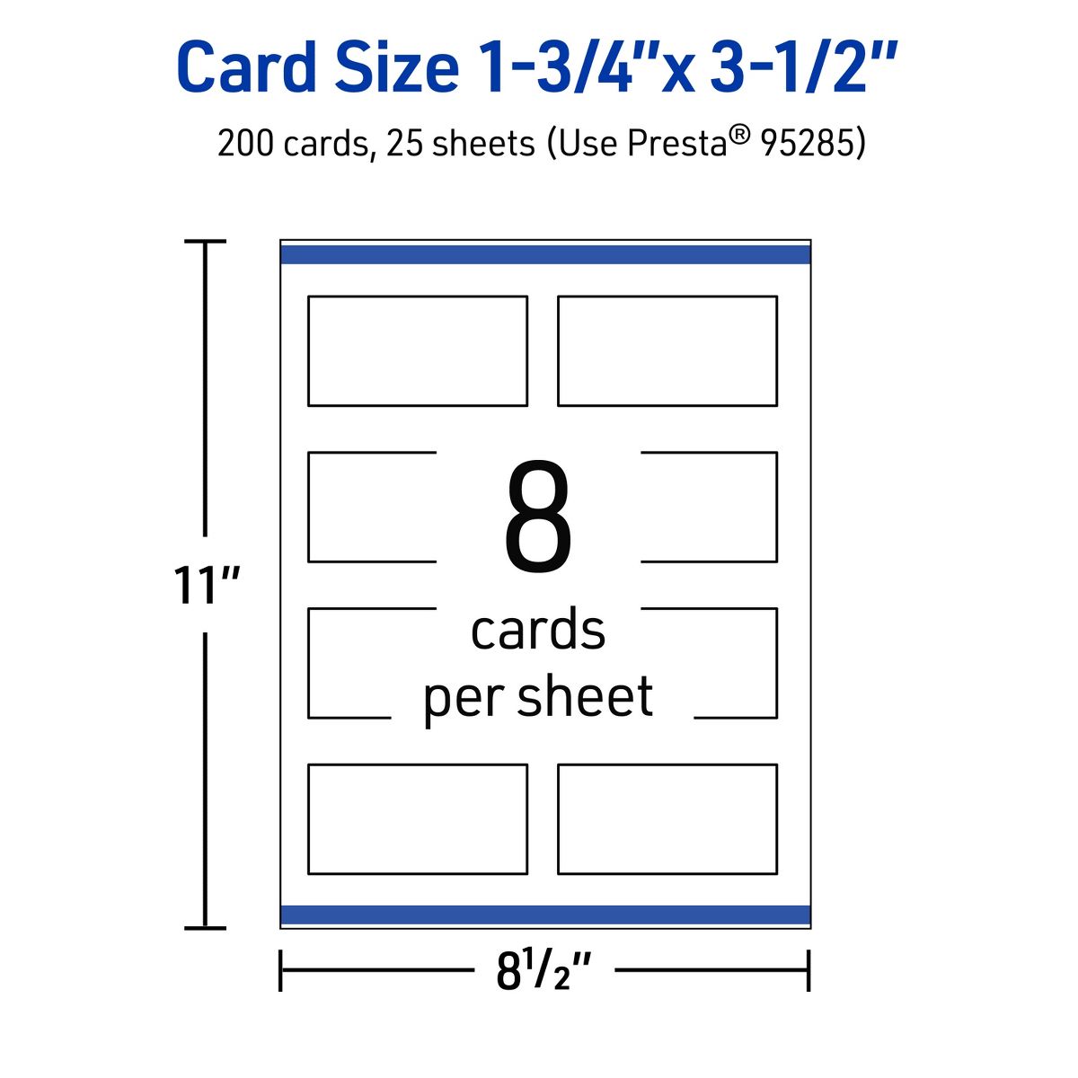 1-3/4" x 3-1/2" Rectangle, Matte White Business Cards - thumbnail 5
