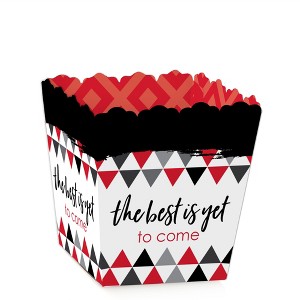 Big Dot of Happiness Red Grad - Best is Yet to Come - Party Mini Favor Boxes - Red  Graduation Party Treat Candy Boxes - Set of 12 - 1 of 4