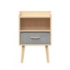 Dexmalle Kids Nightstand With Drawer and Open Shelf,Oak - 4 of 4