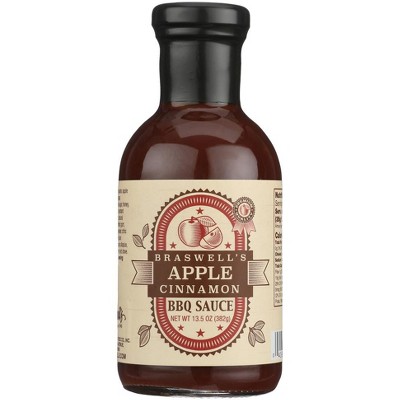 Braswell Apple Cinnamon BBQ Sauce - 6 pack, 13.5 oz