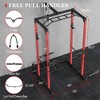 COZONY Heavy Duty Power Rack, 1200lb Capacity Cage w/ Adjustable Cable System & Attachments for Full Body Home Workouts - 2 of 4