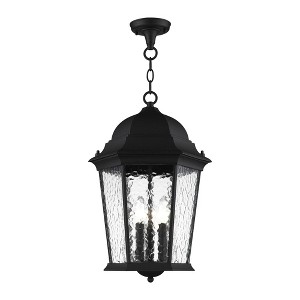 Livex Lighting Hamilton 3 - Light Pendant in  Textured Black - 1 of 4