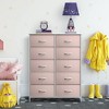 Sorbus 10 Drawers Dresser - Furniture Storage for Bedroom, Closet, Office Organization - Steel Frame, Wood Top, Fabric Bins - 2 of 4