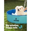 Joyfy 32/48/63" Foldable Dog Pet Pool, Portable Kiddie Pool, Anti-Slip Hard Plastic Bath Tub with Drain Suitable for Pets and Backyard Play with Kids - 2 of 4