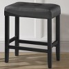 Alaterre Furniture Madison 25-Inch Bar Stool with Faux Leather Seat - Counter Height Stool for Kitchen Island or Bar - Backless Barstools - 2 of 4
