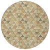 Beige Tan And Taupe Geometric Washable Indoor Outdoor Area Rug - 4 of 4