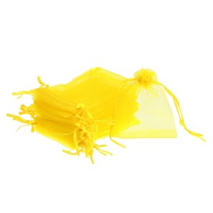 Unique Bargains Drawstring Mini Gift Candy Christmas Party Wedding Organza Bags 50 Pcs - 1 of 4