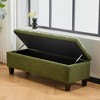 Lycvki Ottoman Storage Bench with Wood Legs - 2 of 4