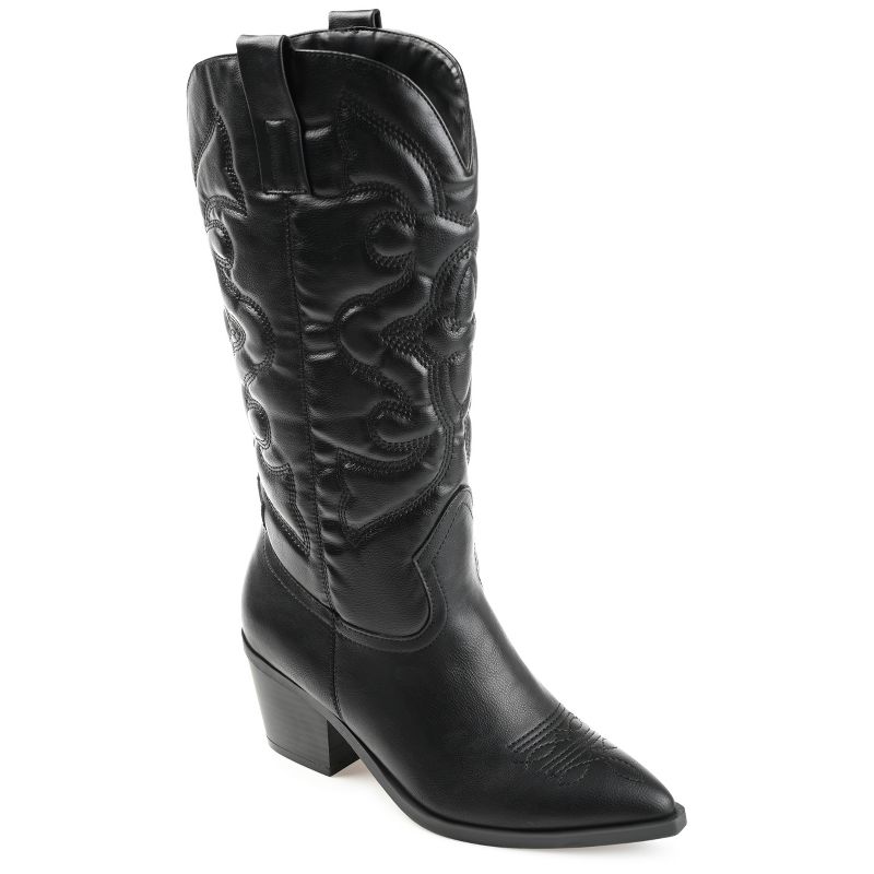 Journee Collection Womens Chantry Pointed Toe Pull On Western Boots, 1 of 13